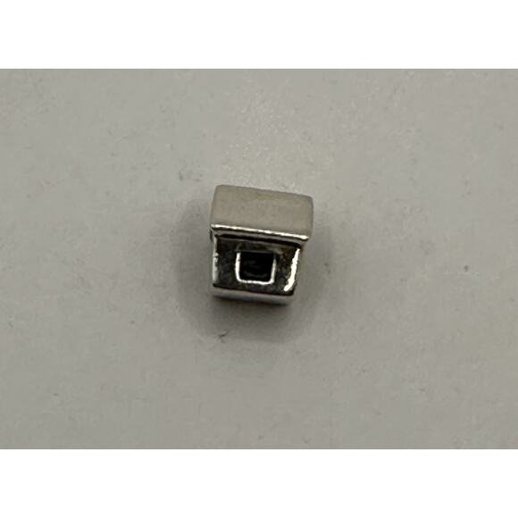 Authentic Pandora Retired silver 925 ALE #790115 House slide bead charm - Picture 1 of 4